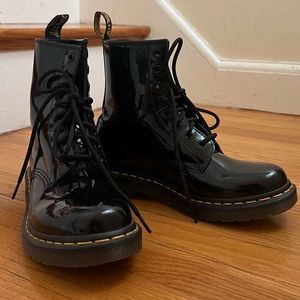 Dr. Marten 1460 Patent Leather boots.